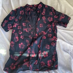 Cool floral flannel